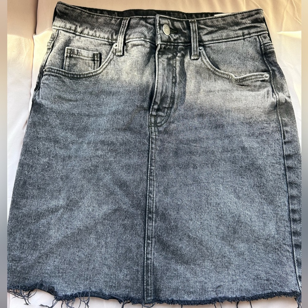 Black Jean Skirt